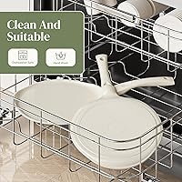 Vista 8 de Redchef Sartén antiadherente para crepas, sartén plana de cerámica de 10 pulgadas para Roti Dosa Tawa Comal para tortillas, sartén para panqueques