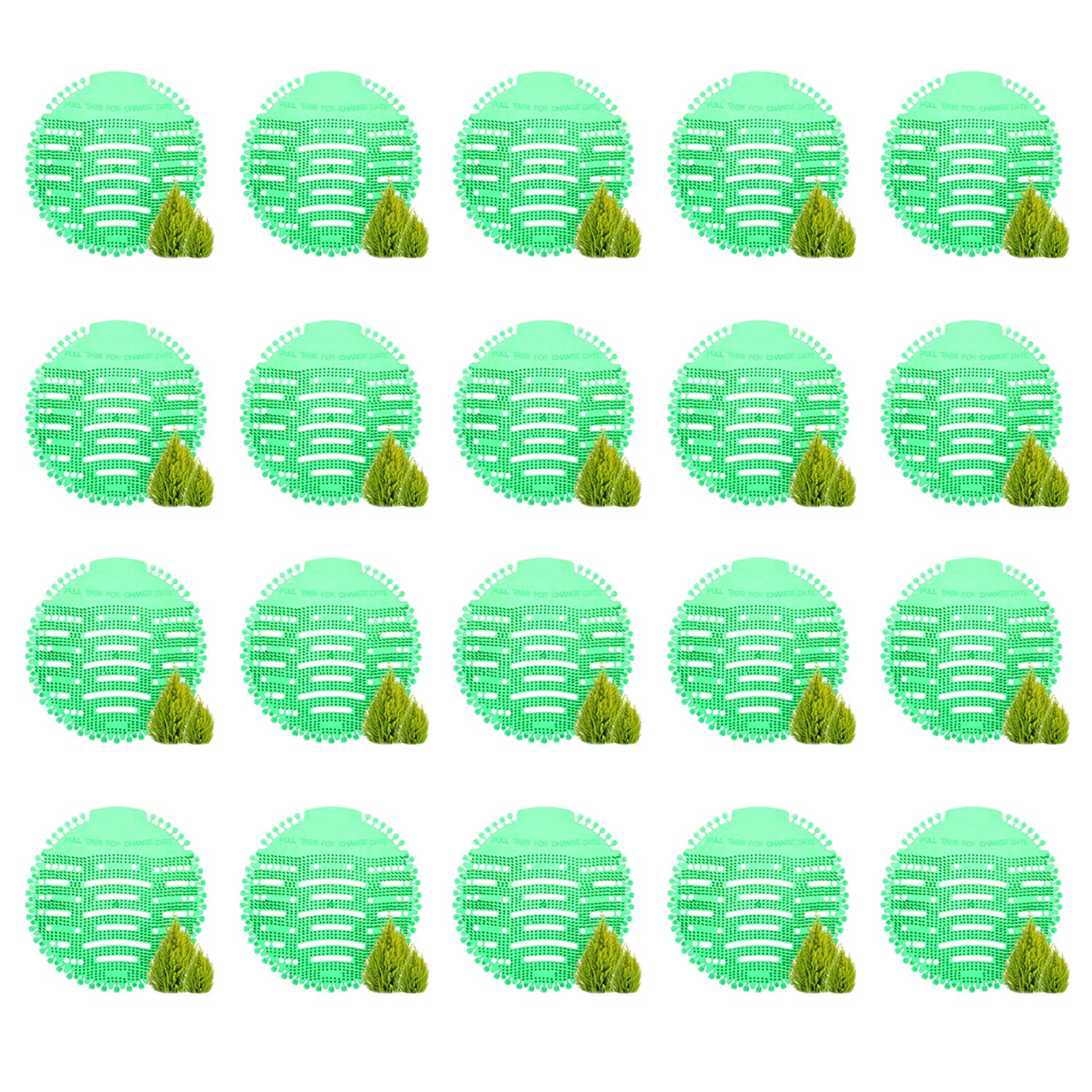 Zureni Urinal Screen Fresh Scented Anti-Splash Toilet Mat Bathroom Deodorizer Spatter Reducing Pine Fragrance Refresher