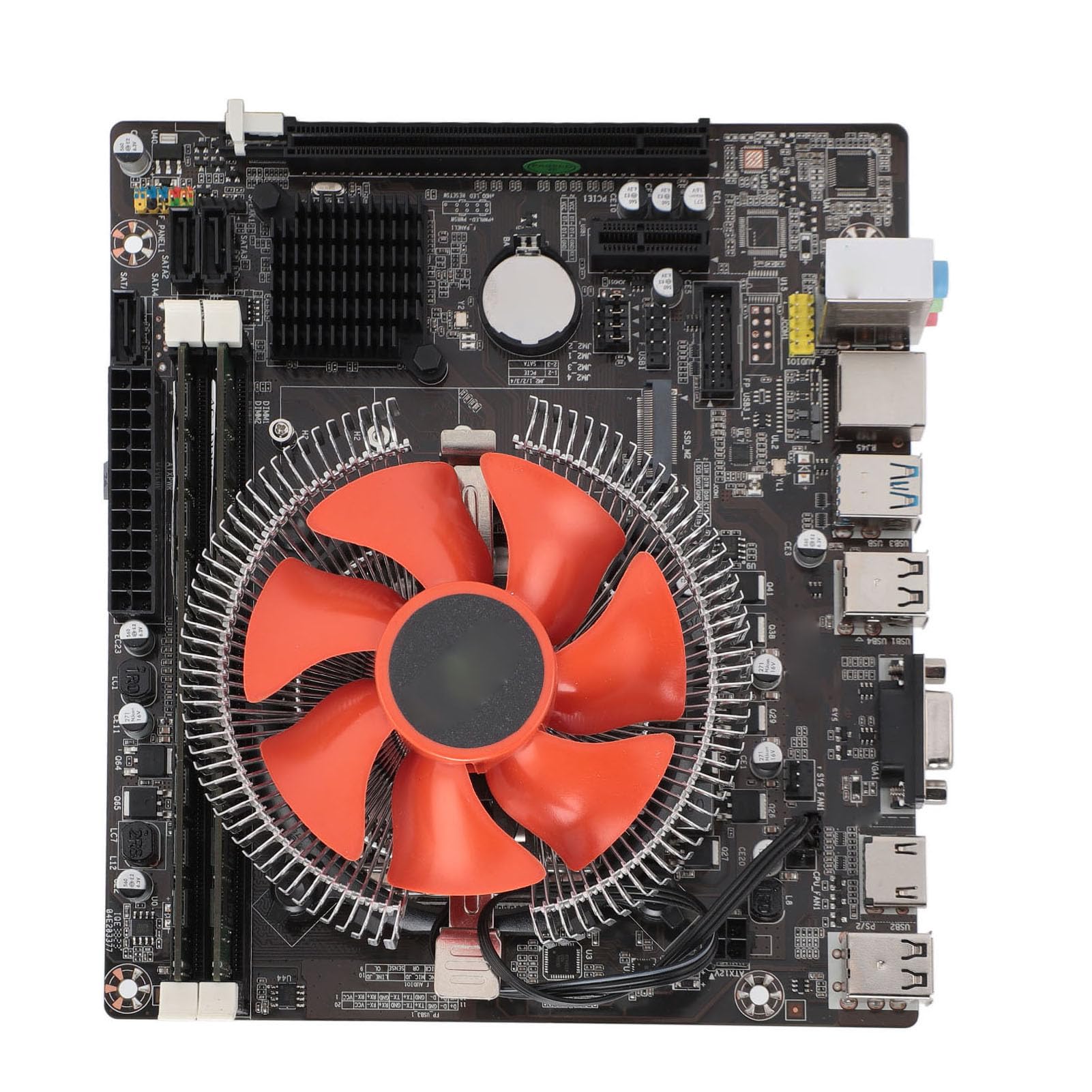 Bewinner Set Scheda Madre B75, CPU I5 3470 8G DDR3 Combinata CPU con Ventola, Chipset Integrati, Facile Assemblaggio per Computer Desktop PC