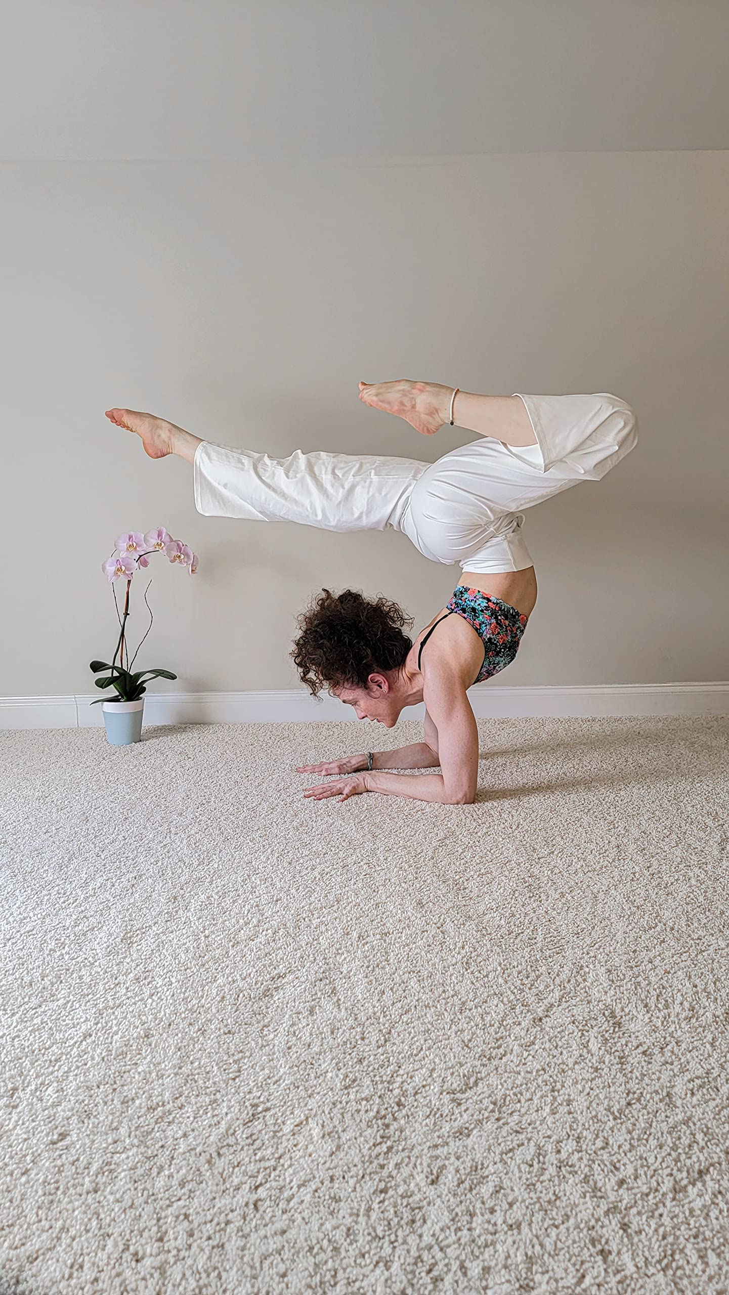 Promover Pantaloni da Yoga con Tasche Pantaloni da Donna Sportivi a Gamba Larga Pantaloni Dritti Elastici Yoga Pilates Danza Fitness Palestra Allenamento Piccola/Normale/Alta