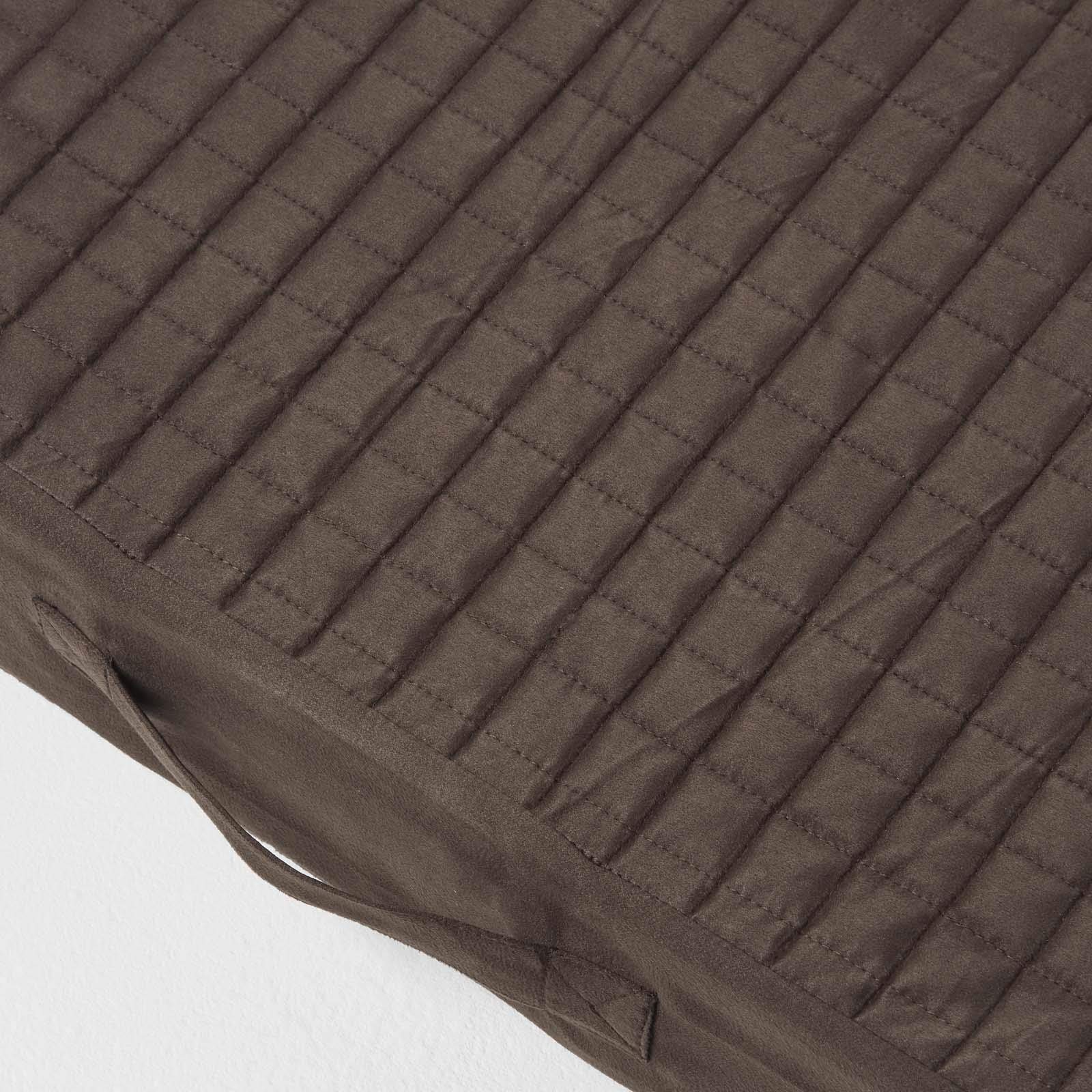 Coussin Assise Orthopédique Housse Amovible Coussin Rehausseur Canapé 3 Places HOMESCAPES - 150x50x10 Cm - Housse Coton Beige Confort Dos Et Hanches