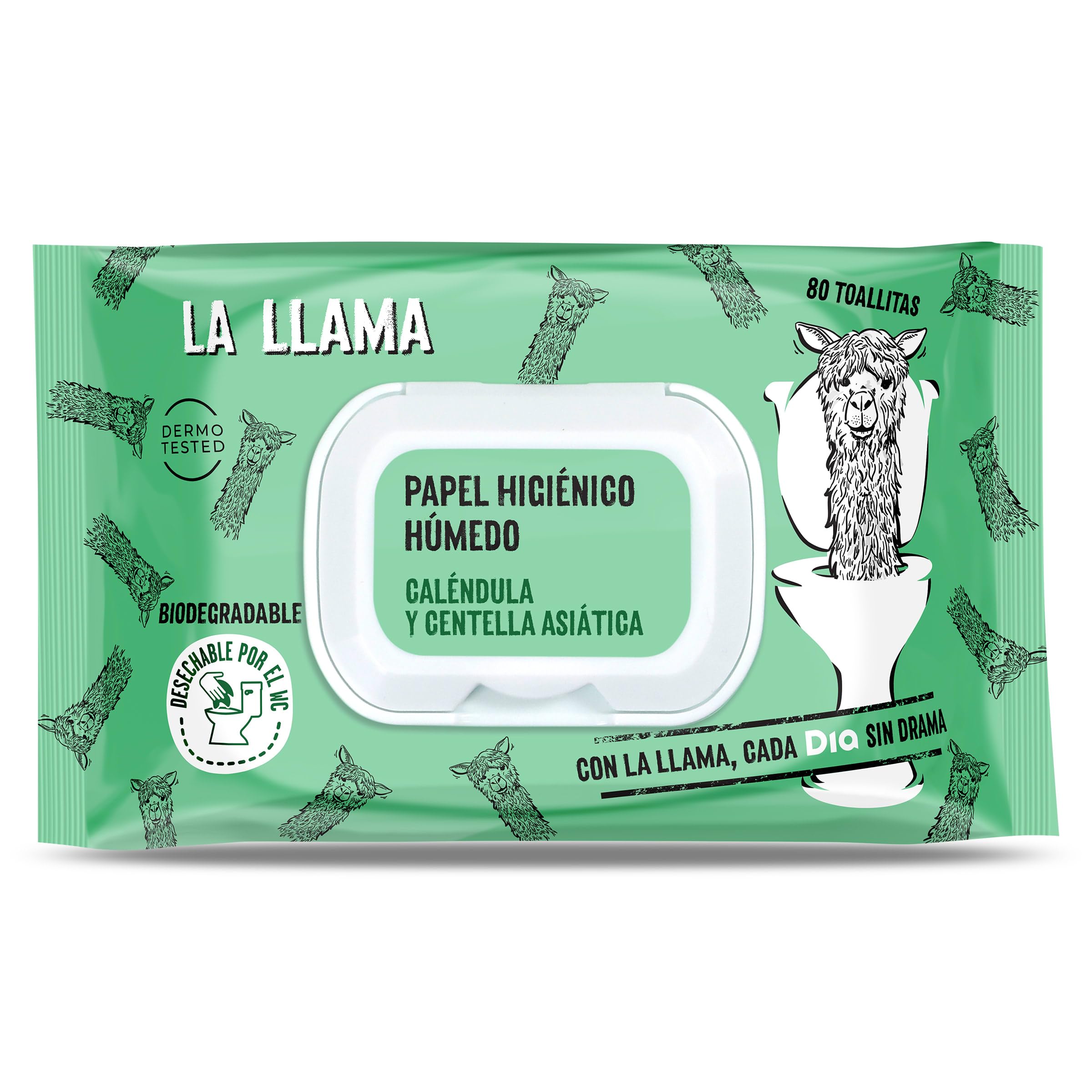 DIA LA LLAMA papel higiénico húmedo Fresh bolsa 80 unidades