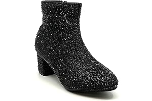 Enthralling Girls Glitter Ankle Boots: A Symphony of Shimmer and Comfort