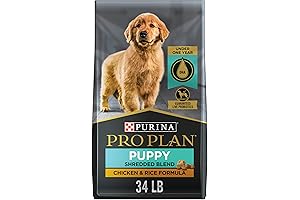 Purina Pro Plan Shredded Chicken & Rice High Protein Dry Puppy Food