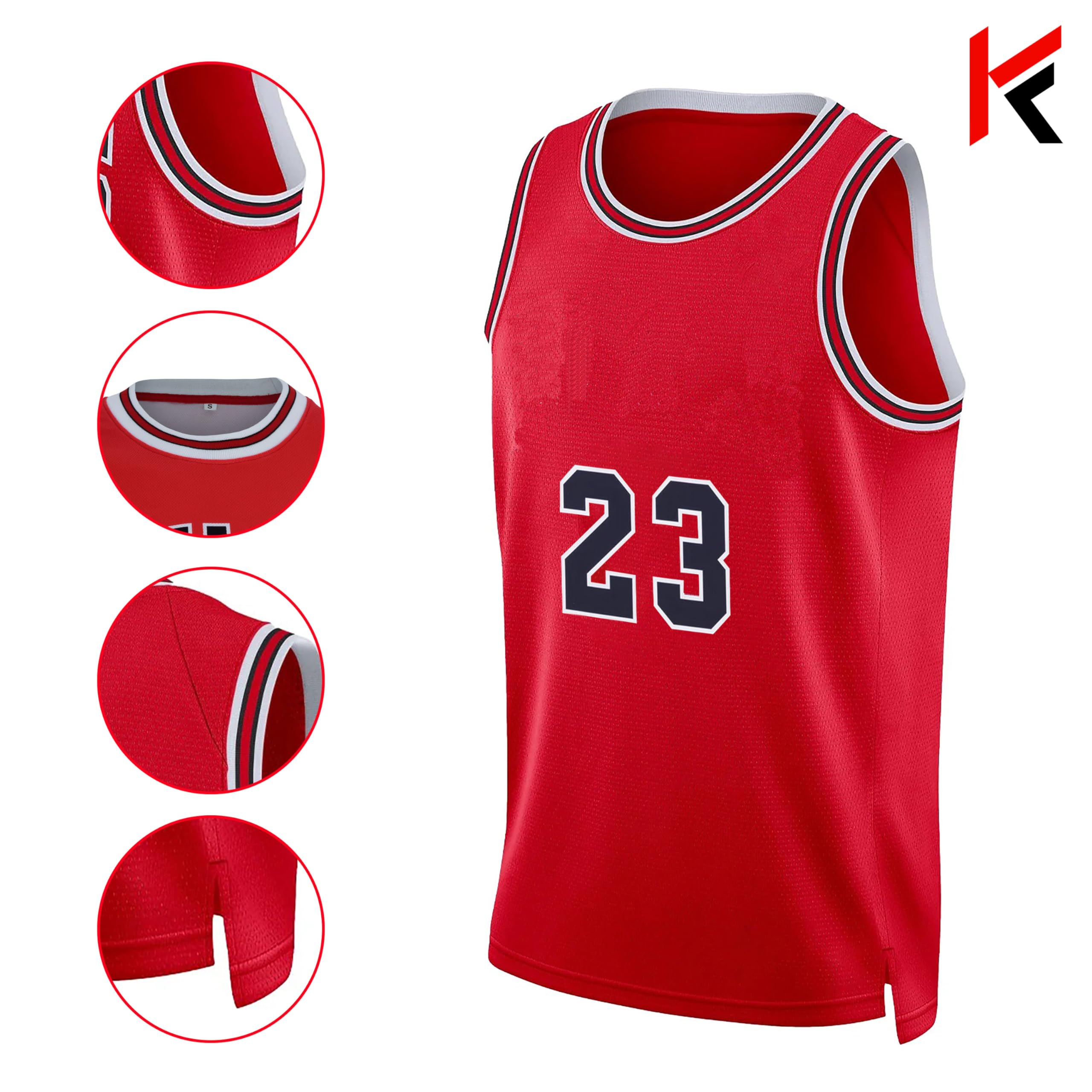 KONCEPT Kit da basket - 2 pezzi maglia da basket e corto, senza maniche, abbigliamento sportivo per adulti