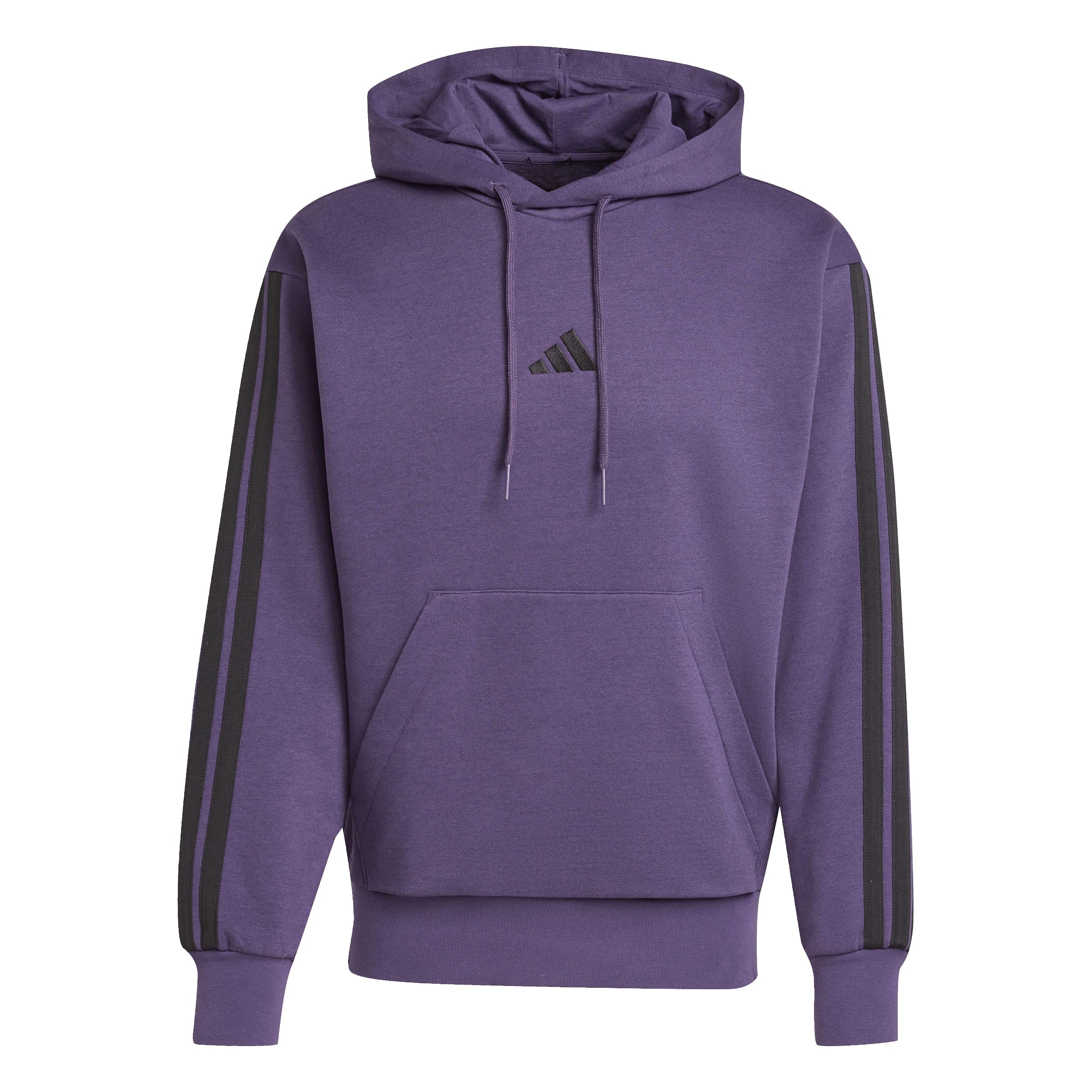 adidas Men's Sudadera con Capucha Essentials Fleece 3 Bandas