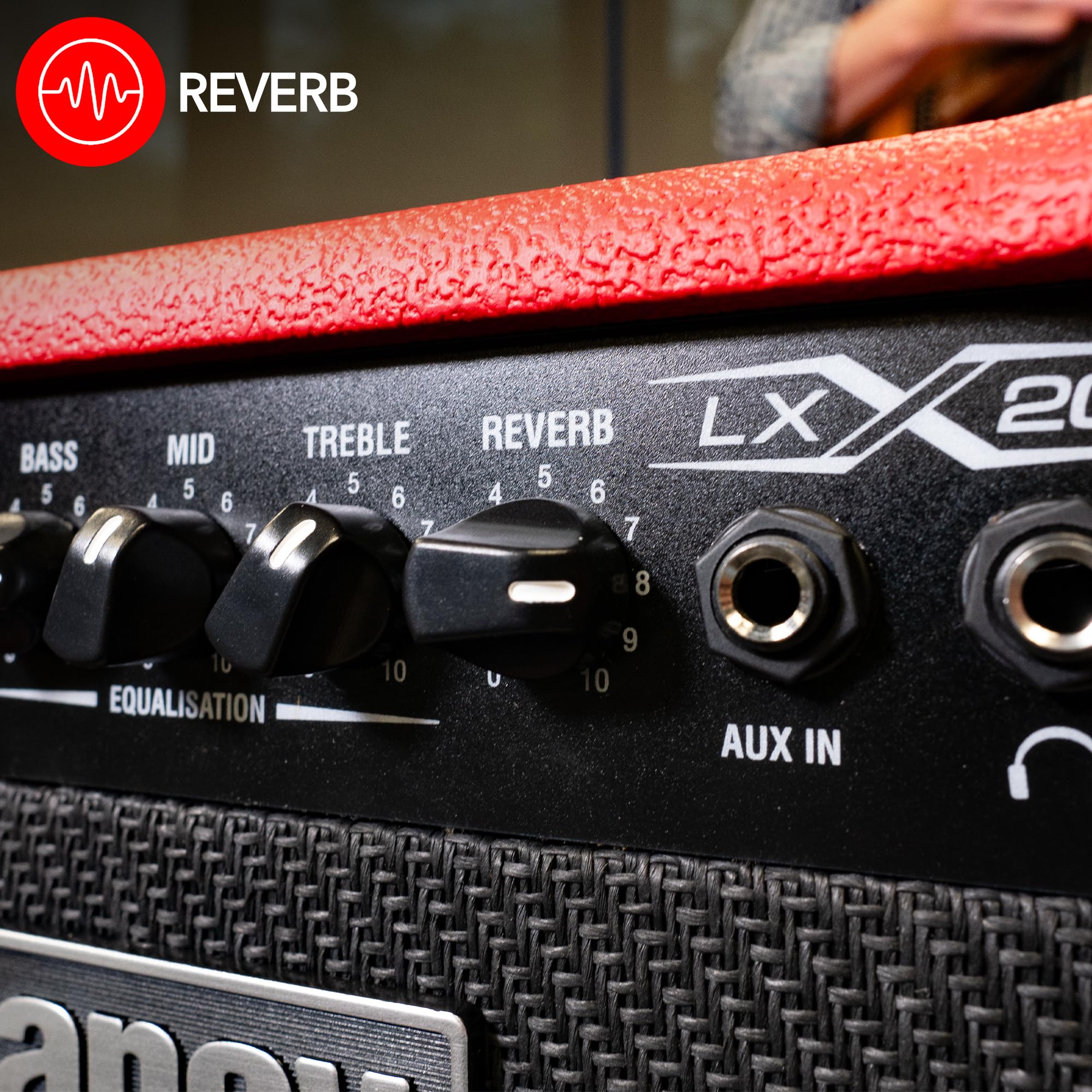 Laney LX20R LX Series - Guitar Combo Amp - 20 Watt - Red