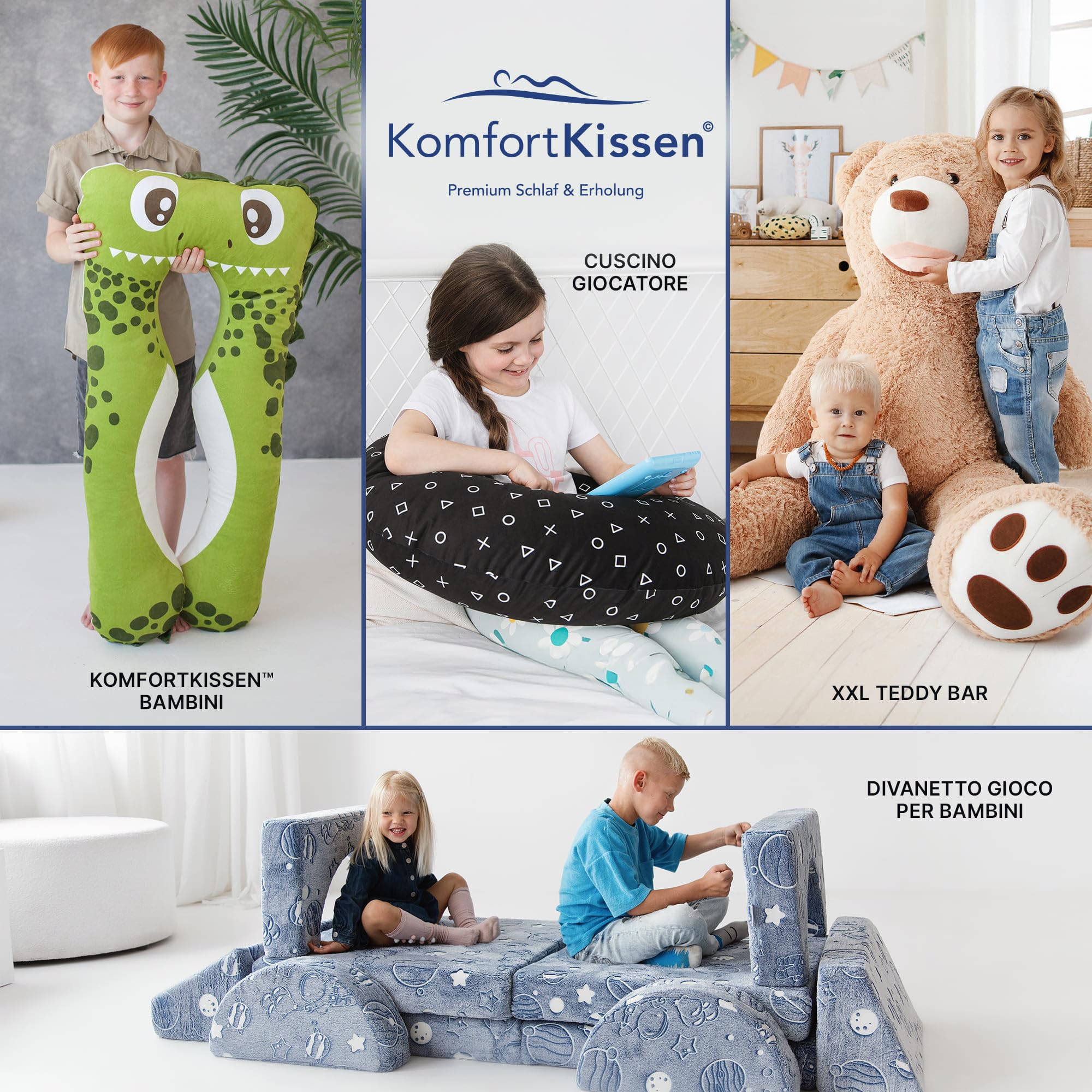 MKS Orsacchiotto XXL 200 cm – Peluche gigante morbido per bambini e adulti – Grande regalo per compleanno e San Valentino