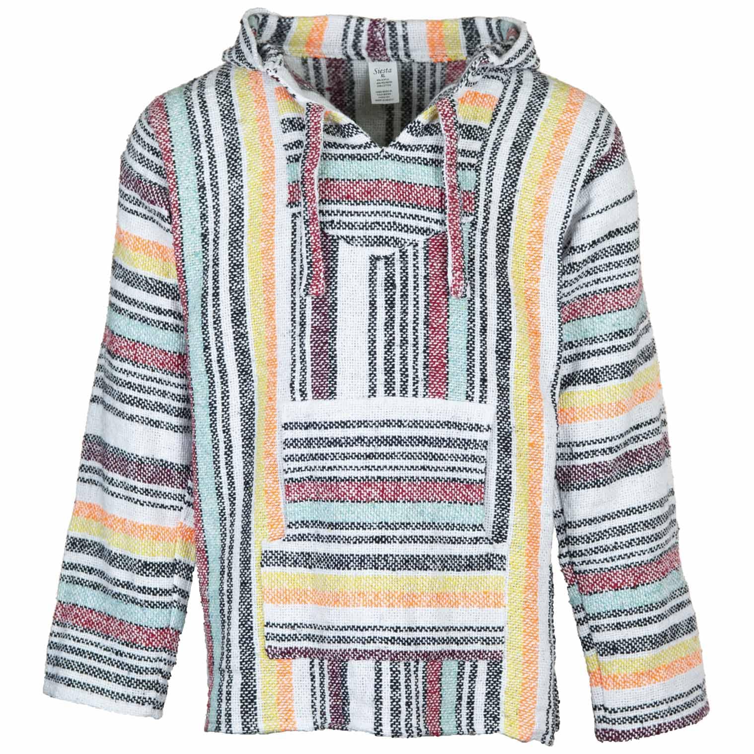 Siesta Baja Sudadera con Capucha - Sudadera con Capucha Mexicana Hippie Festival Jumper para Hombre y Mujer