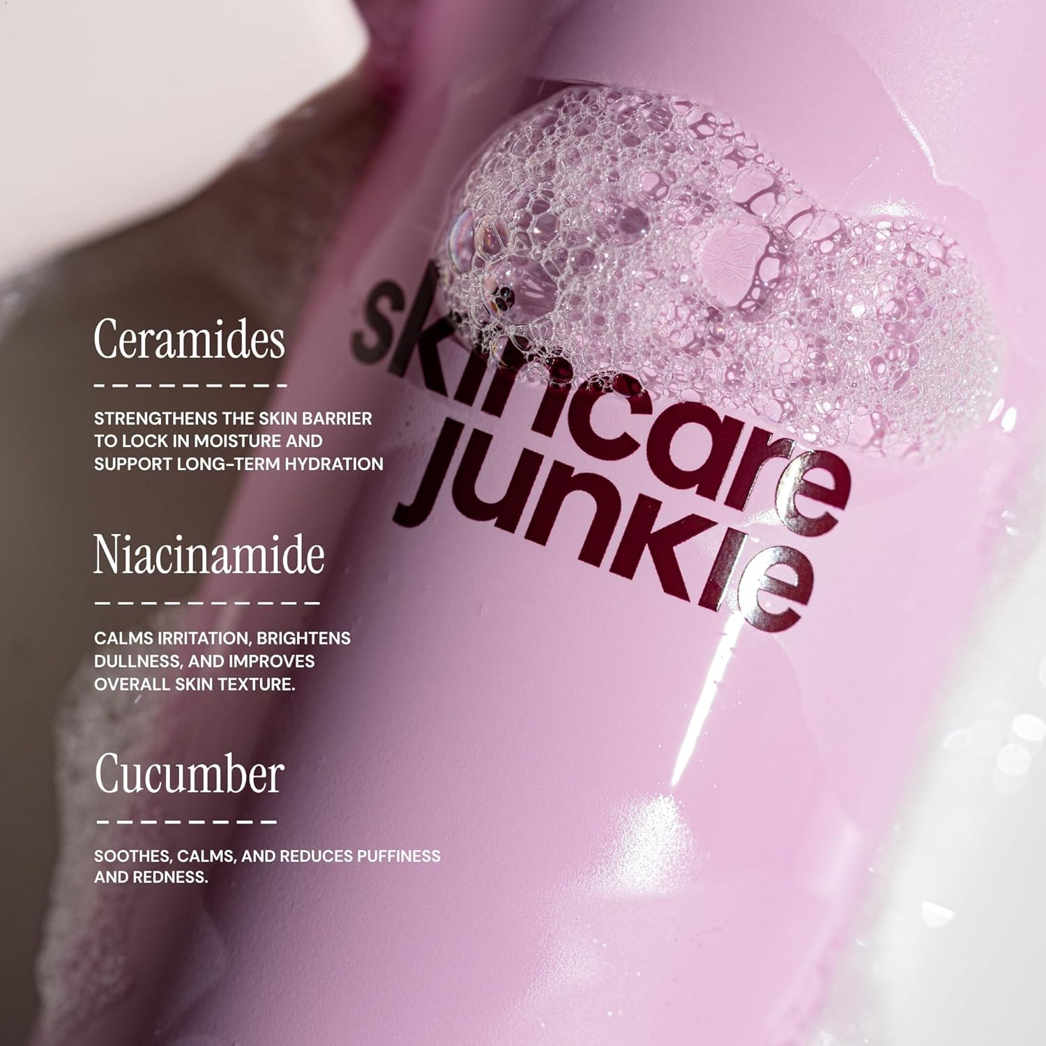 Jelly Facial Cleanser, Purifying Gel Cleanser, for Normal to Oily Skin with Hyaluronic Acid, Ceramides, Niacinamide, No Synthetic Fragrance, Dermatologist developed, 6 OZ