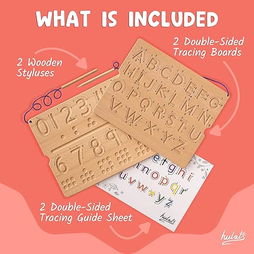 Miniatura 5 de Hulats Aprende a escribir - Tablas de seguimiento de números y letras con flechas de dirección - Juguetes Montessori de aprendizaje del alfabeto de