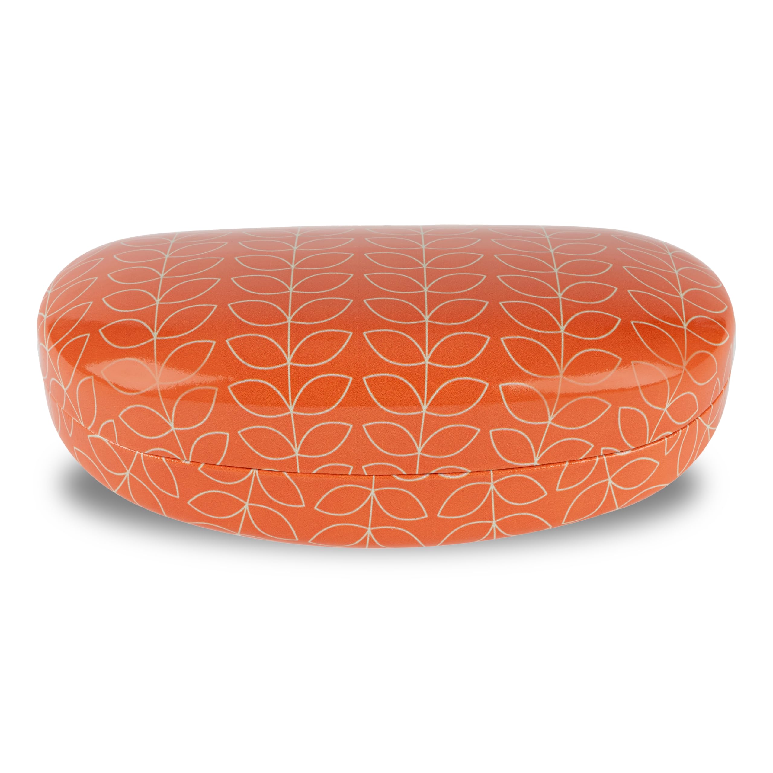 LAGO TERRA Geometric Leaf Print Hard Shell Sunglasses Case - Auburn (Large)