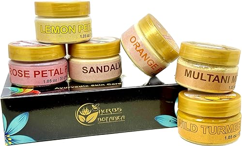 Miniatura 4 de Natural Radiance Skin Care Sampler  Polvo de sándalo, polvo de cáscara de naranja, polvo de cáscara de limón, polvo de pétalos de rosa, polvo de