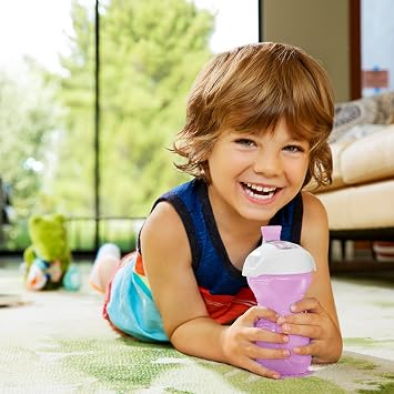 Munchkin Click LockTM Bite Proof Sippy Cup, 9 Ounce, 2 Pack, Pink/Purple
