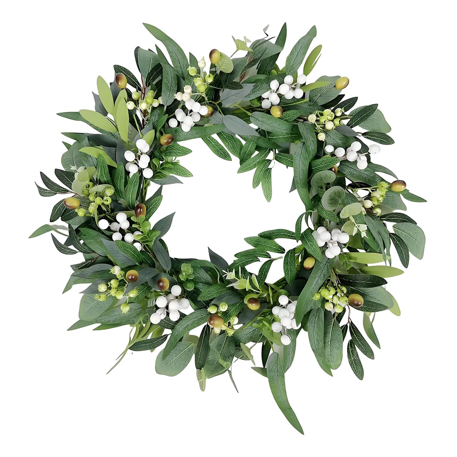 Handcrafted Leaves Garlands with Bright Berries Celebration Decoration for Indoor Decoration and Festival Event Leaves Wreath Fruit Wreath