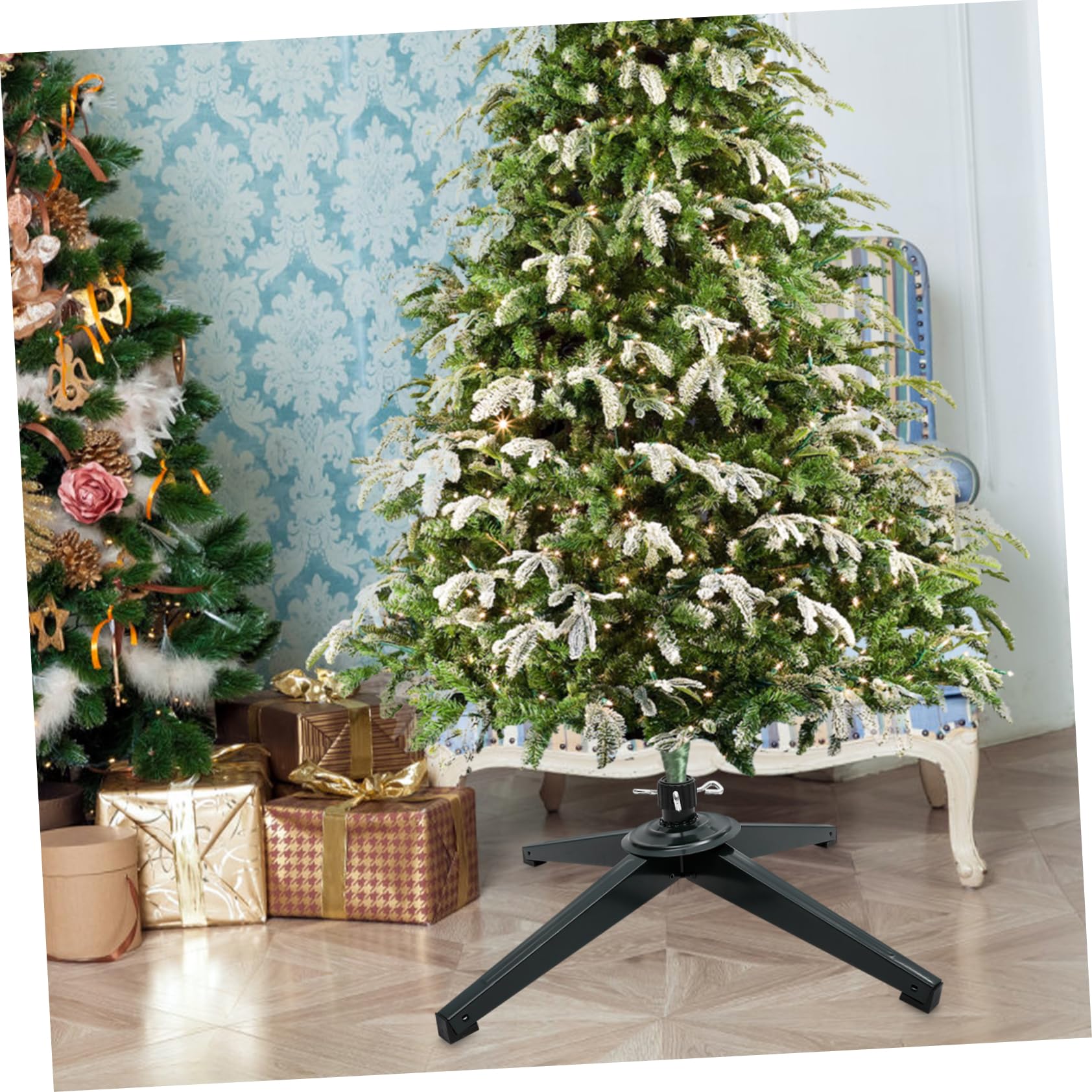 Anneome Soporte De Árbol De Navidad De Hierro Base para Árboles Artificiales Estabilidad para Decoraciones Navideñas
