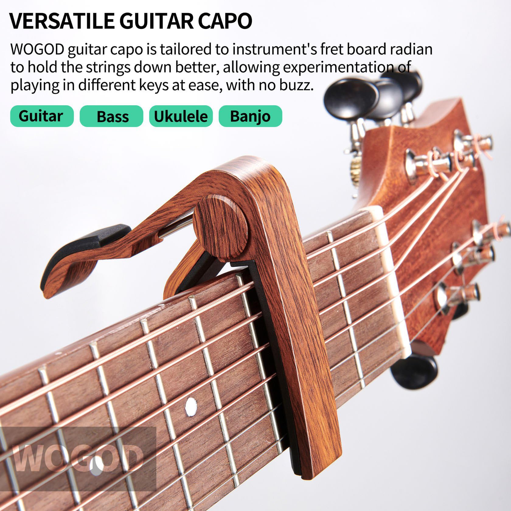 Kapodaster für Akustikgitarre, E-Gitarre, Kapodaster, 10 Stück