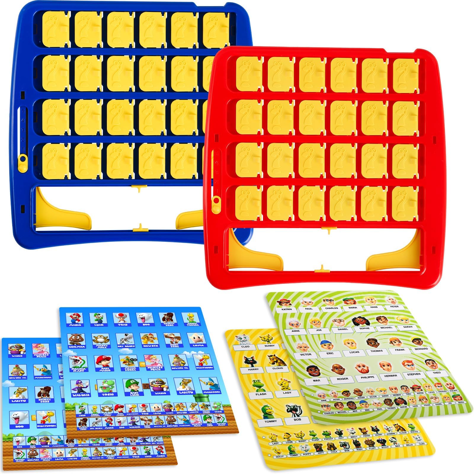 Tesilili Super Mario Guess Who Board Game - 2-Player Family & Kids Fun for Ages 6+
