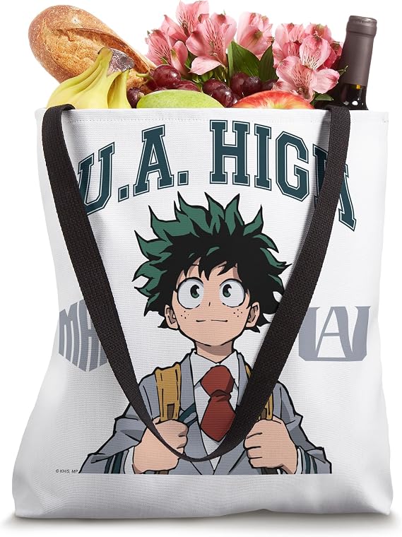 MHA U.A. High Deku Class Ready Superhero Anime Tote Bag