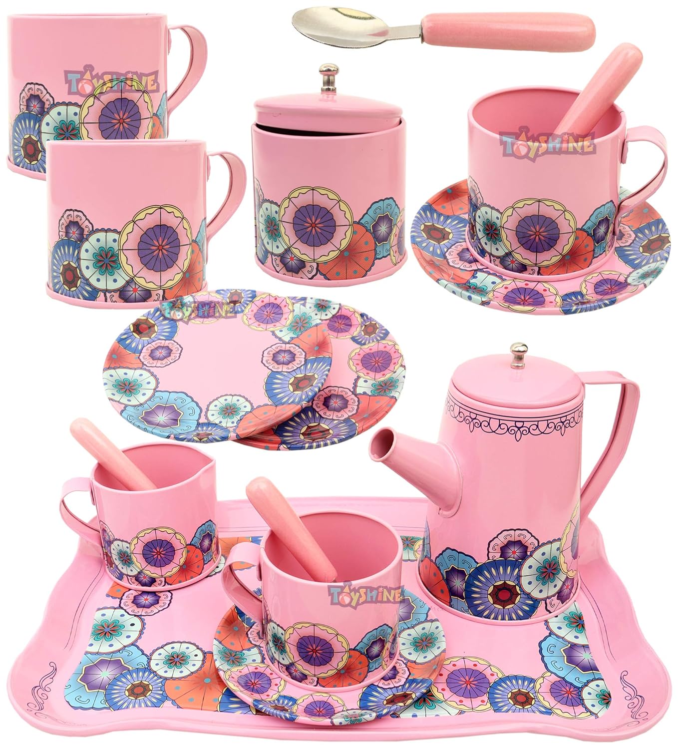 Buy Toyshine 16 Pcs Stainless Steel Kitchen Set Tea Party Kitchen Set