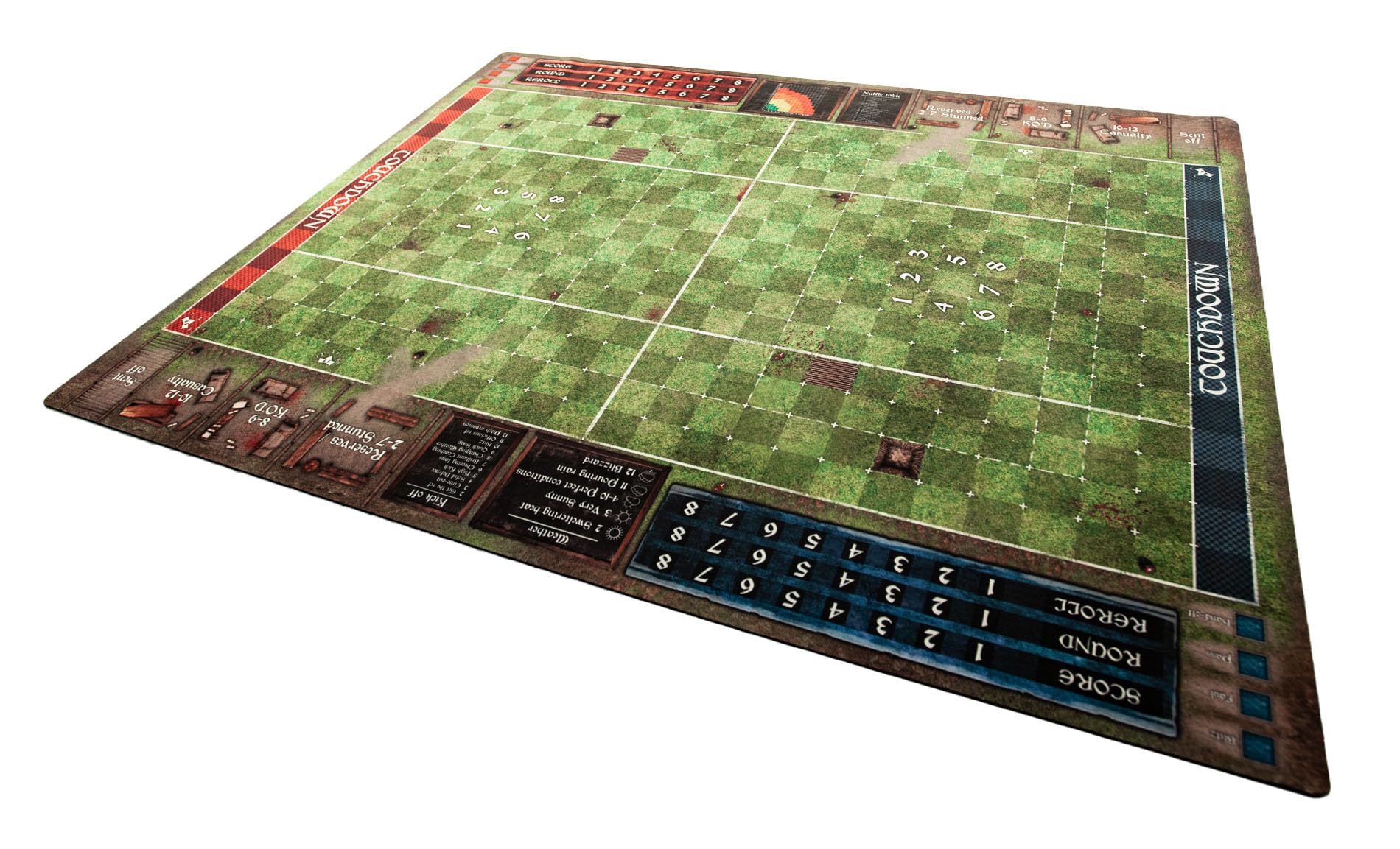 Pitch 35,5" x 27,5" / 90 x 70 cm - Alfombrilla de Goma Compatible con Blood Bowl