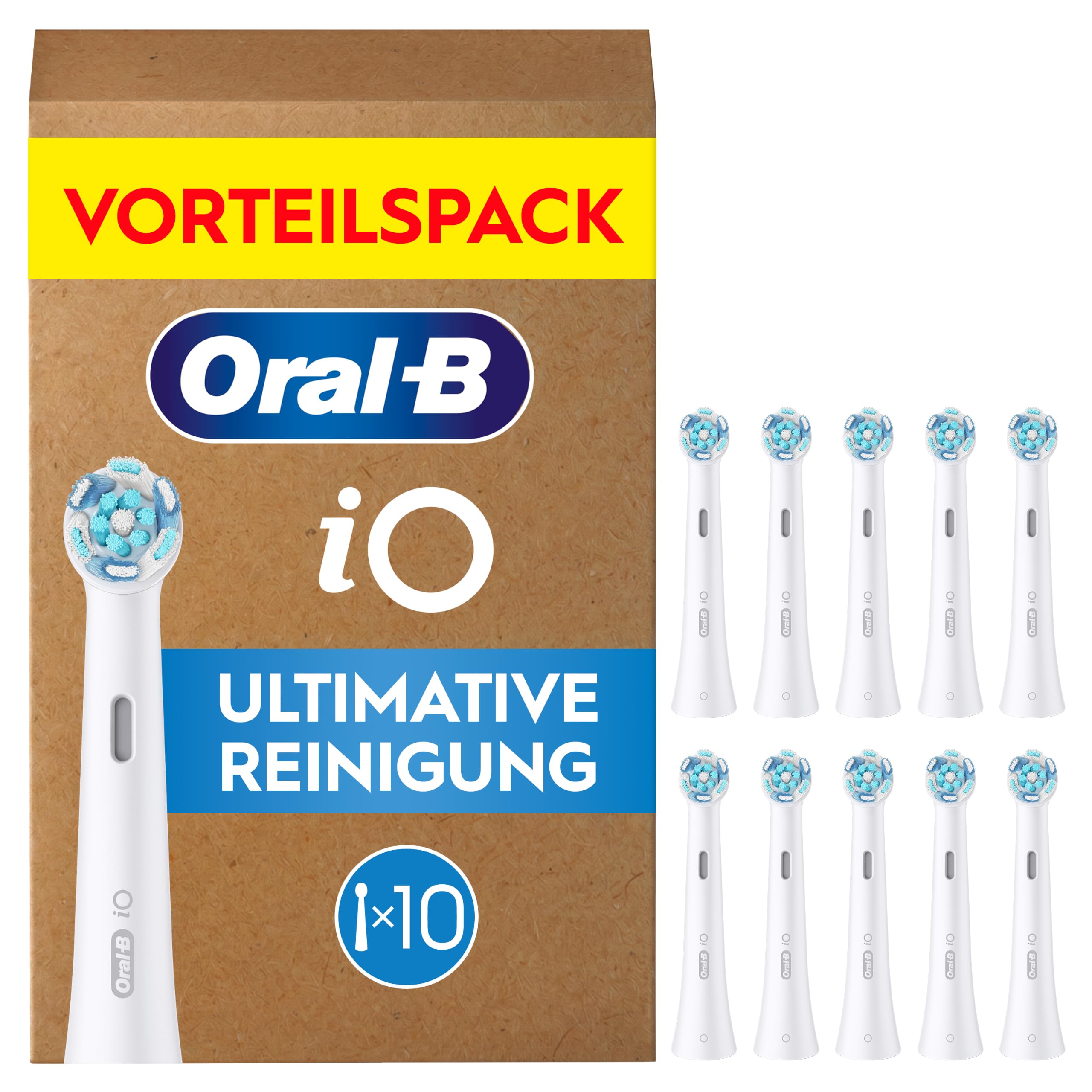 Oral-B iO Aufsteckbürsten Ultimative Reinigung, Weiß, 10 Stück