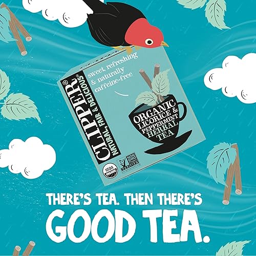 Vista 31 de Clipper Tea - Té de hierbas orgánico de ronquidos y paz, orgánico USDA, sin OMG, té sin cafeína, 1 paquete, 20 bolsas de té sin blanquear