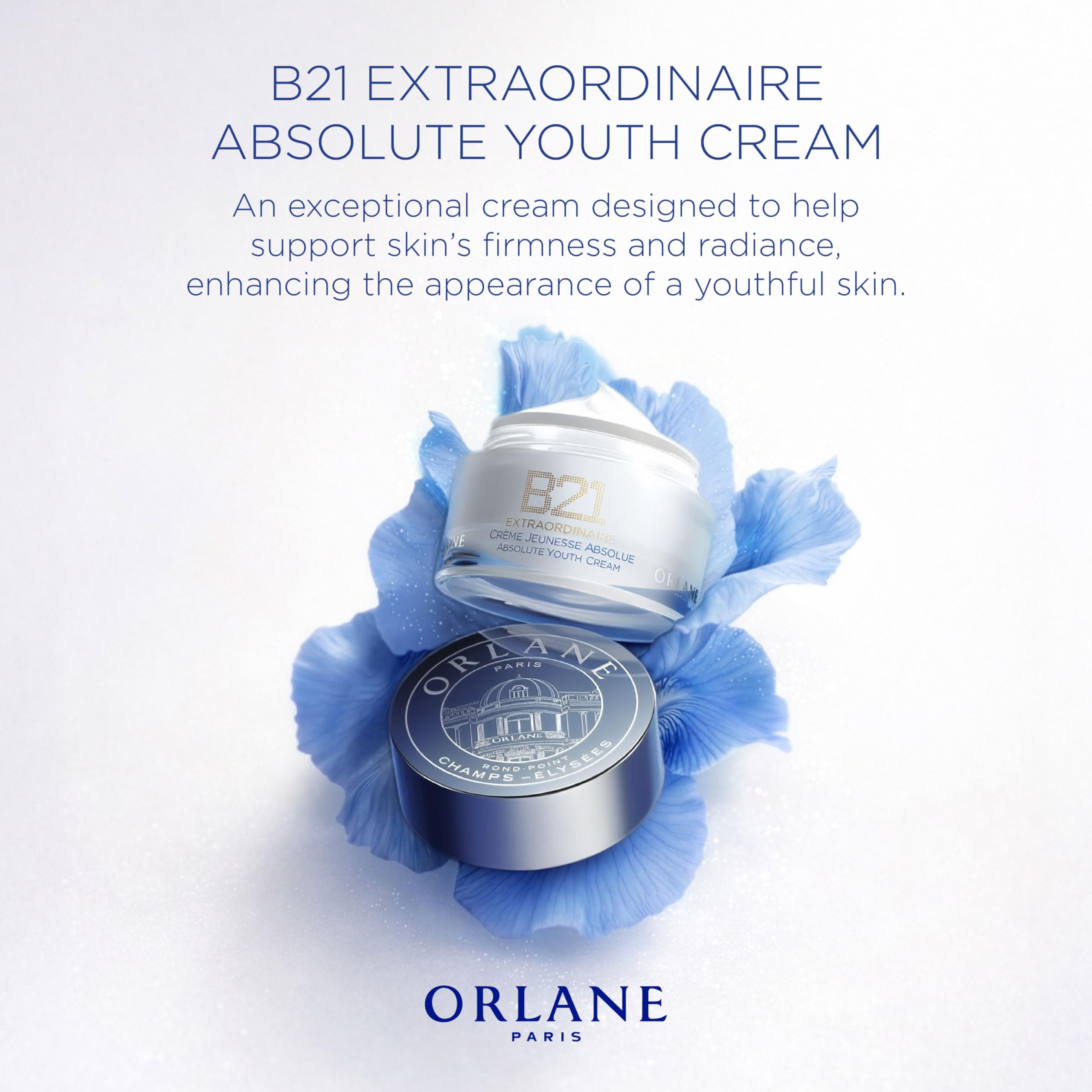 B21 Extraordinaire Absolute Youth Cream, Anti-Aging Cream, Exclusive Youth Reset Complex, 21 Amino Acids from Pale Iris Stem Cells, Active Defense Complex, 50ml, 1.7oz