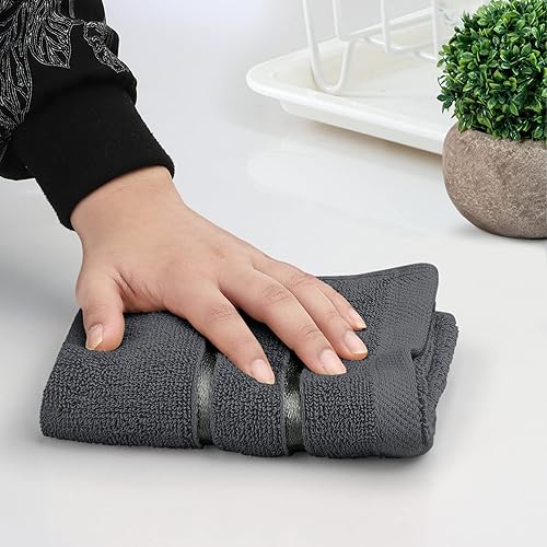 Miniatura 8 de Utopia Towels - Juego de 12 paños de lavado de viscosa de lujo (12 x 12 pulgadas), 100% algodón hilado en anillo, altamente absorbentes y suaves al