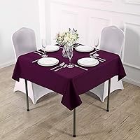 Vista 39 de Rectangle Tablecloth 90x132 inch Washable Polyester Fabric Table Cloth for Wedding Party Dining Banquet Decoration（90x132, Turquoise）