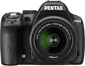 Pentax K-500 DSLR Camera with DAL 18-55mm Lens Kit Black 16MP CMOS APS-C Sensor inch LCD Pentax K-500 DSLR Camera with DAL 18-55mm Lens Kit Black 16MP CMOS APS-C Sensor inch LCD