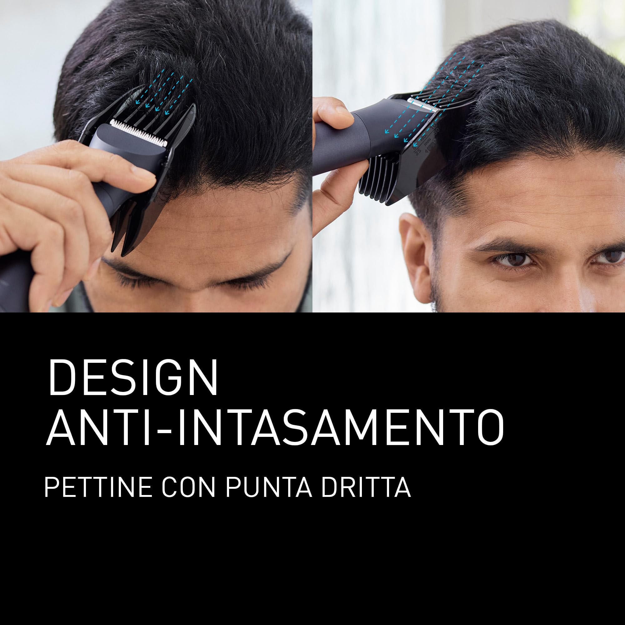 Panasonic ER-CKL3-A301 MULTISHAPE [Sistema Modulare per la Cura Personale] Kit Tagliacapelli, Unità Principale e Testina Tagliacapelli, 15 Impostazioni di Lunghezza, 4 Pettini, Batteria Li-ion, Nero