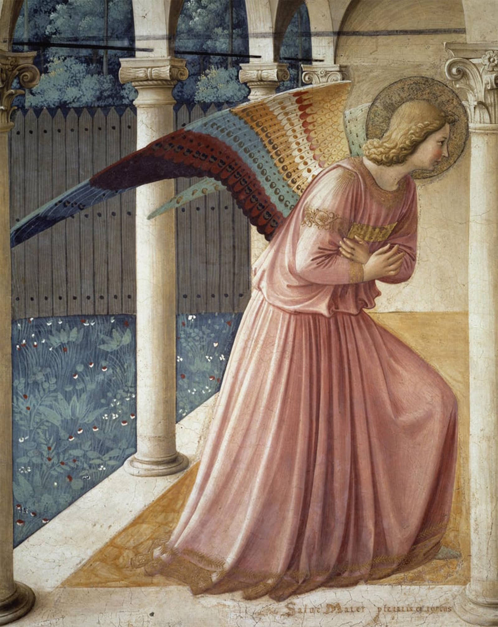 POSTERIIk Famous Print Pop Art Wall Art Graffiti the Annunciation by Fra Angelico Art Prints for Home Decor 60x90cm