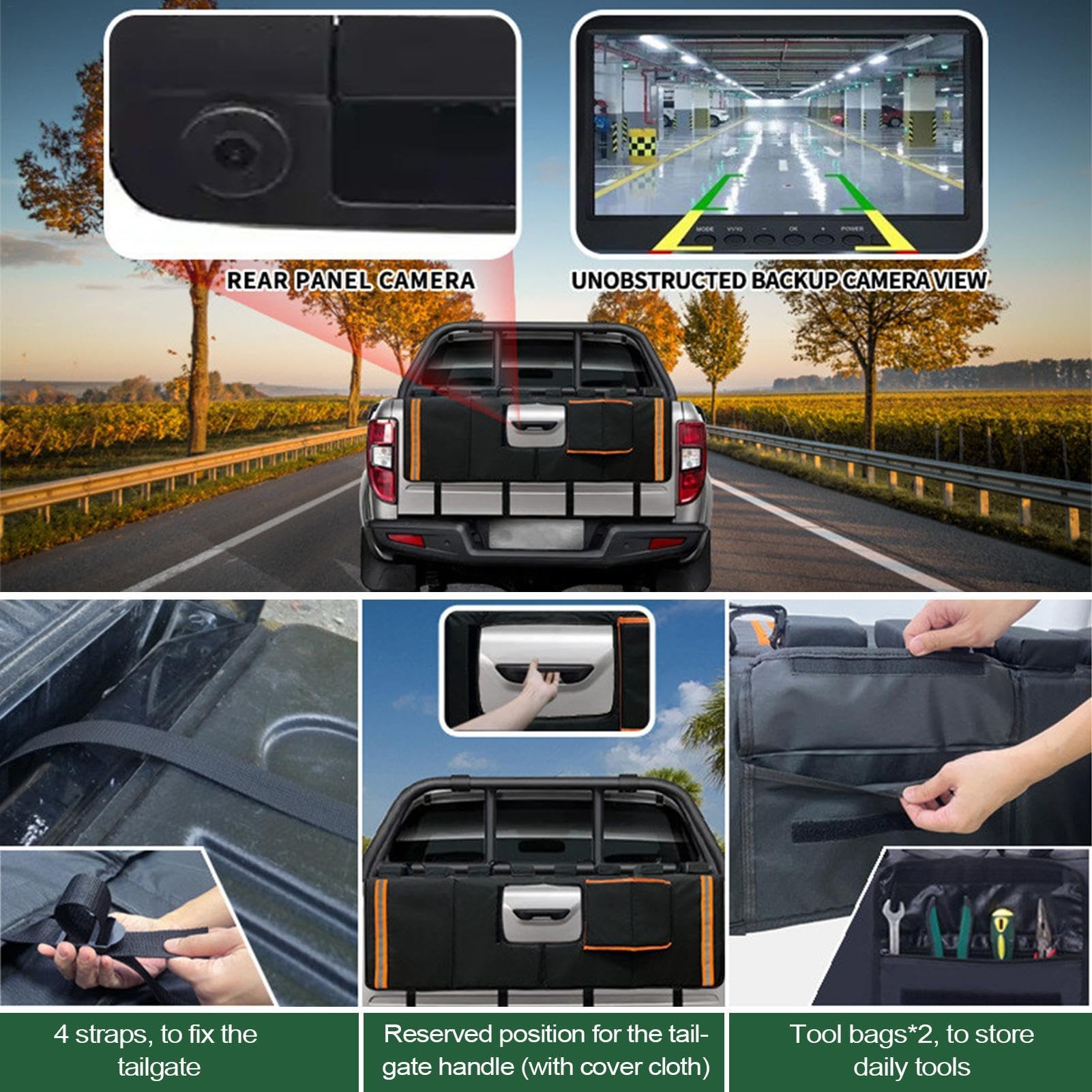 Fahrradhalter für LKW -Bett, Heckklappenkissen - Heckklappenschutzkissen für den Transport von Outdoor -| Tragbares Tail -Gate -Transportzubehör für Familie, Männer, Ehemann