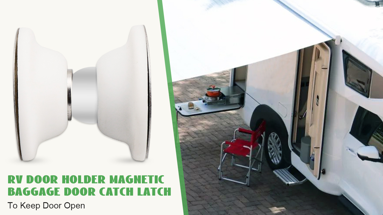 2 Baggage Door Clips / Compartment Catch Holders - Stainless