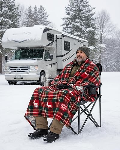 Miniatura 17 de KingCamp silla plegable de gran tamaño para campamento con soporte lumbar, silla ergonómica acolchada con reposabrazos, alta resistencia, con bolsa