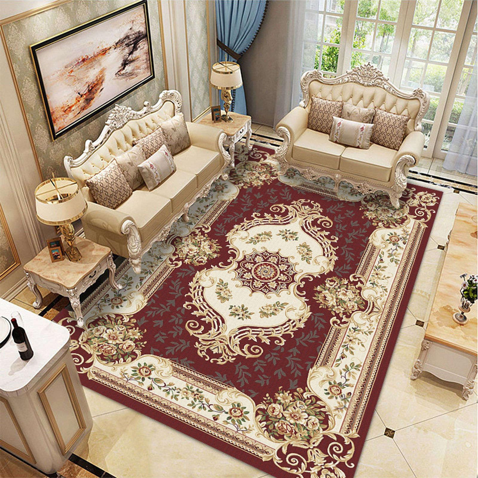 Doux délicat confortable et chaud tapis surjeté haut de gamme