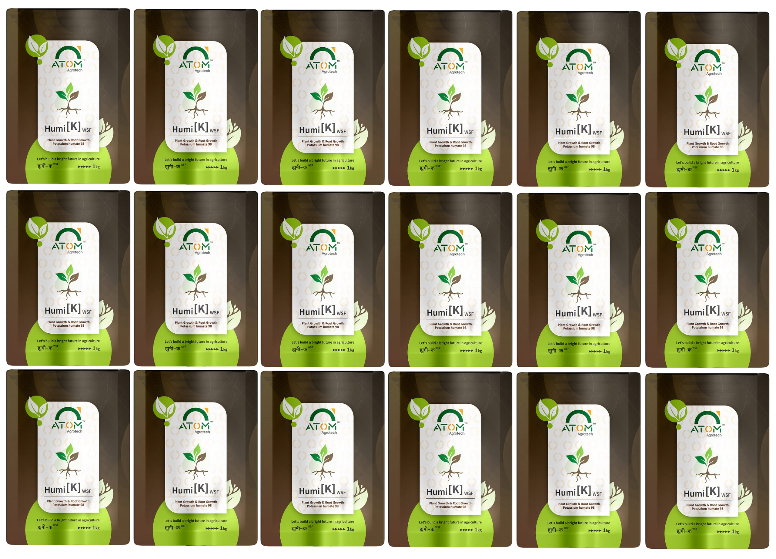 Humic Acid (98%) for Plants | Organic Plant Fertilizer & Growth Booster | Soil Conditioner for Healthy Roots & Better Yield | Water-Soluble Humate for All Plants (18 Kg) pack of 1