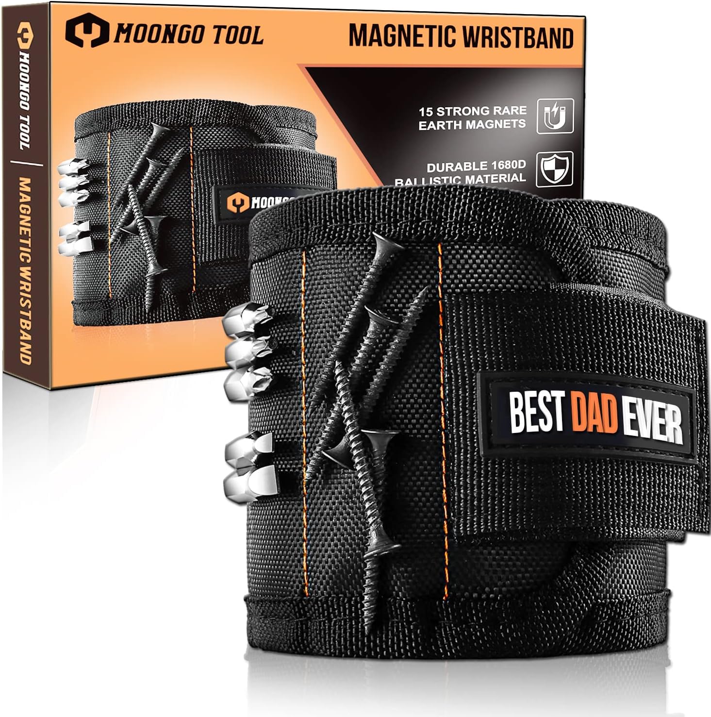 Gifts for Dad from Daughter Son, Birthday Gifts Tools for Men Husband Father/Dad, Cool Stuff Gadgets for Men, Stocking Stuffers for Men, Magnetic Wristband with Strong Magnets for Holding Screws