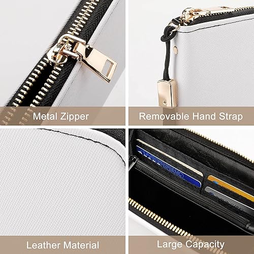 Miniatura 6 de Catahoula - Cartera larga con estampado de perros de leopardo para mujeres y hombres, gran capacidad, tarjetero de viaje, monedero, bolso de mano,