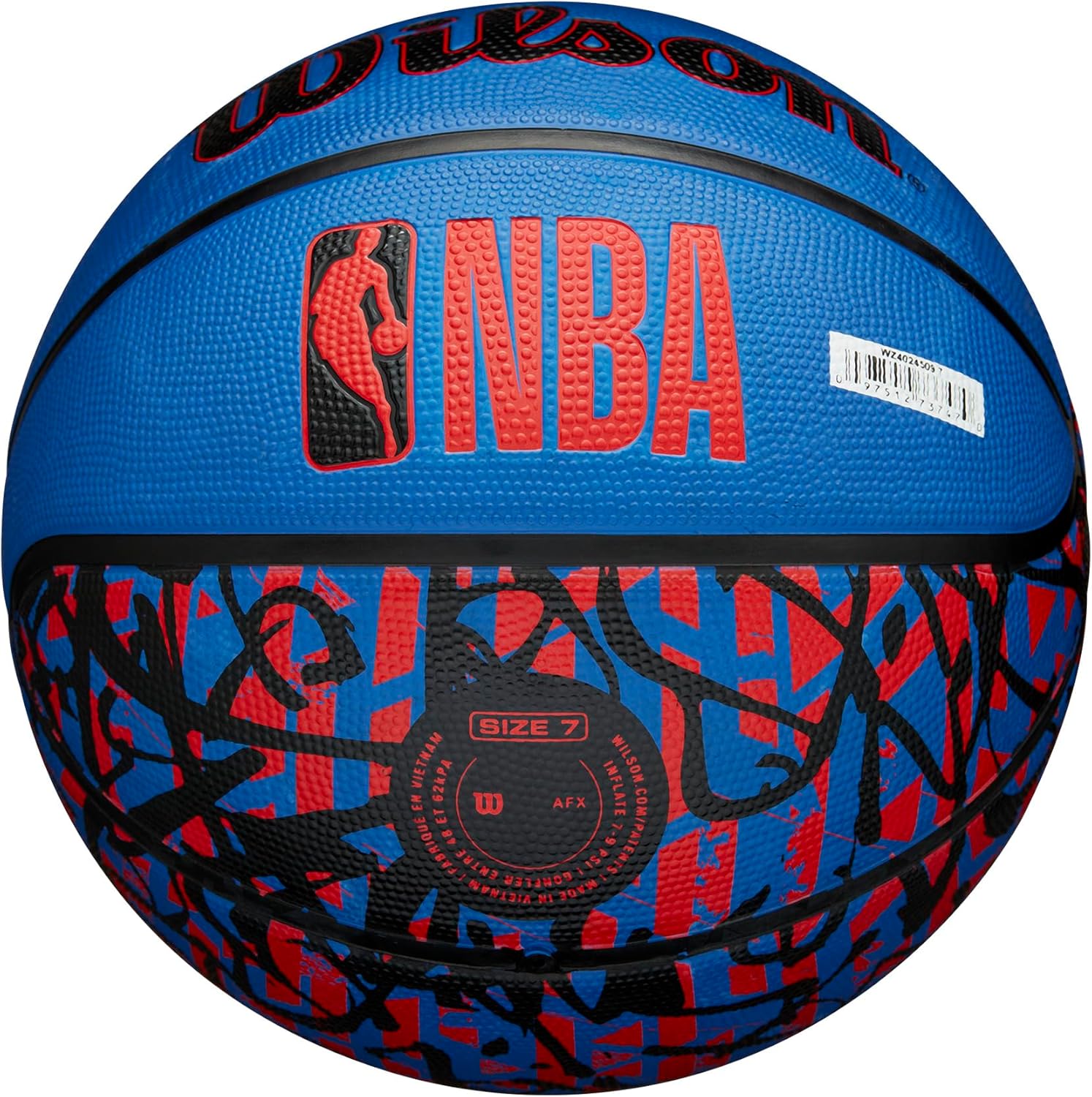 WILSON NBA Team Graffiti Basketballs - Size 7-29.5"