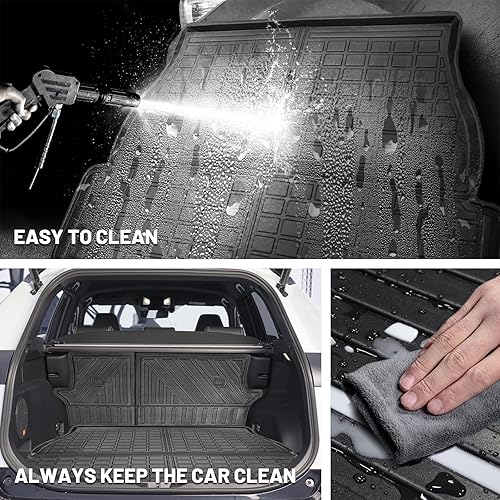 Miniatura 6 de Forro para maletero de carga y alfombrillas para respaldo compatibles con Toyota Rav4 2019-2024, forro de carga TPE para todo tipo de clima,