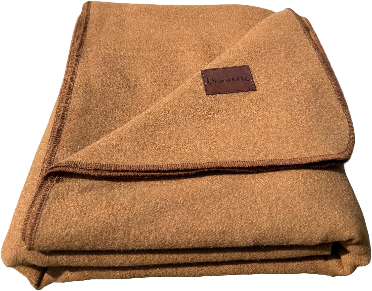 Military Style Wool Blanket – 80% Wool Camping Blanket, Large Warm Outdoor Blanket for Camping, Travel, Truck & Cabin, Durable Army Style Wool Blanket for Home or Picnic (62" x 86")