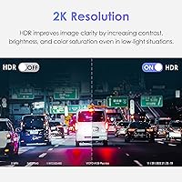 Vista 3 de VIOFO Dual Dash Cam, 2K 1440P 60fps+1080P 30fps Front and Rear Dash Camera with Wi-Fi GPS, Parking Mode, Emergency Recording, Super Capacitor