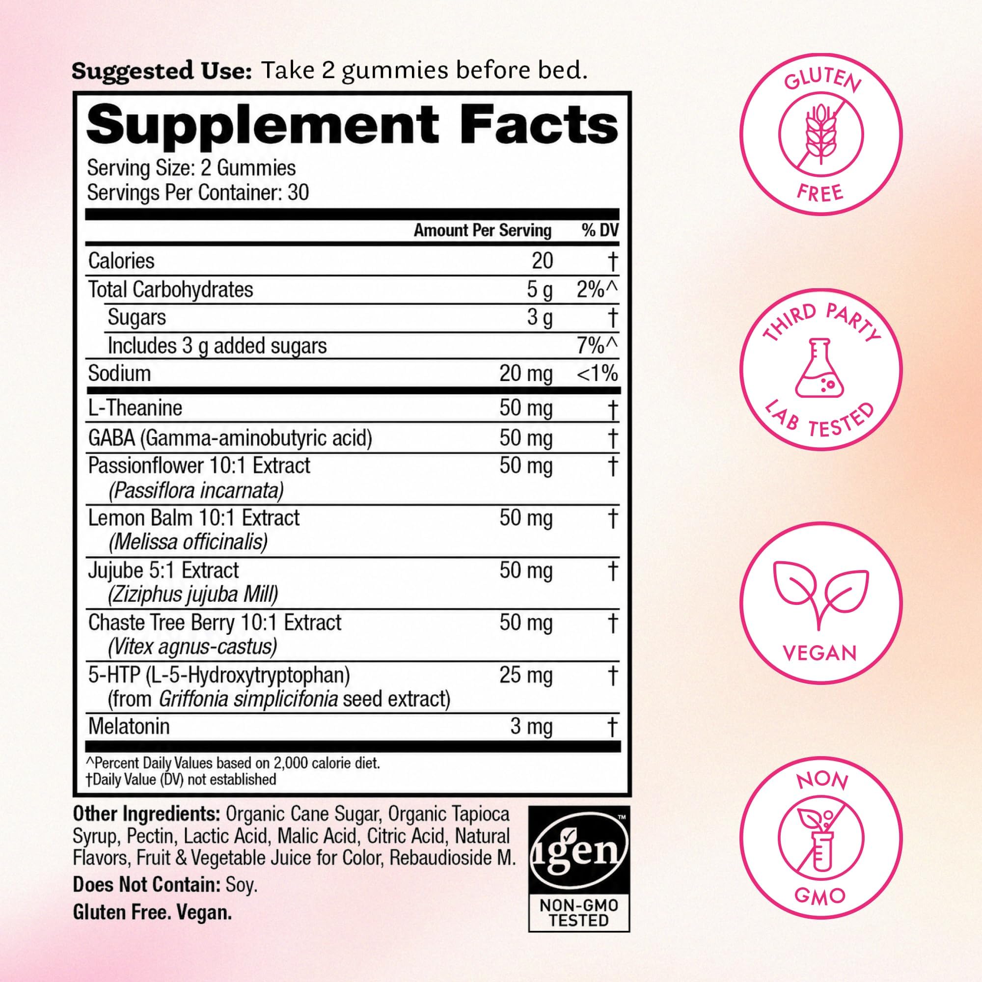Winged Wellness Sleepyhead Natural Sleep Gummies for Women, 60 Gummies — Amazon image 4