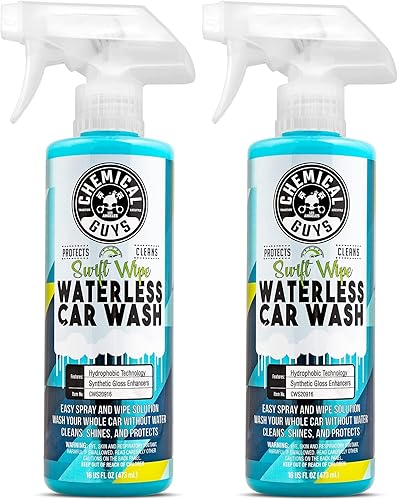 Miniatura 14 de Chemical Guys Swift Wipe - Aerosol rociable para lavado de autos sin agua, pulveriza y limpia para limpiar y dar brillo de forma segura a