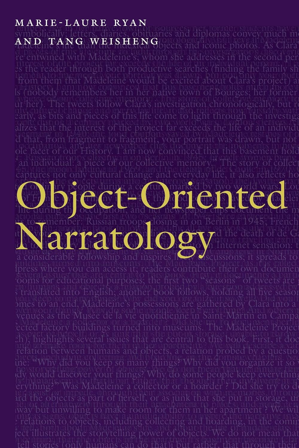 Object-Oriented Narratology (Frontiers of Narrative)