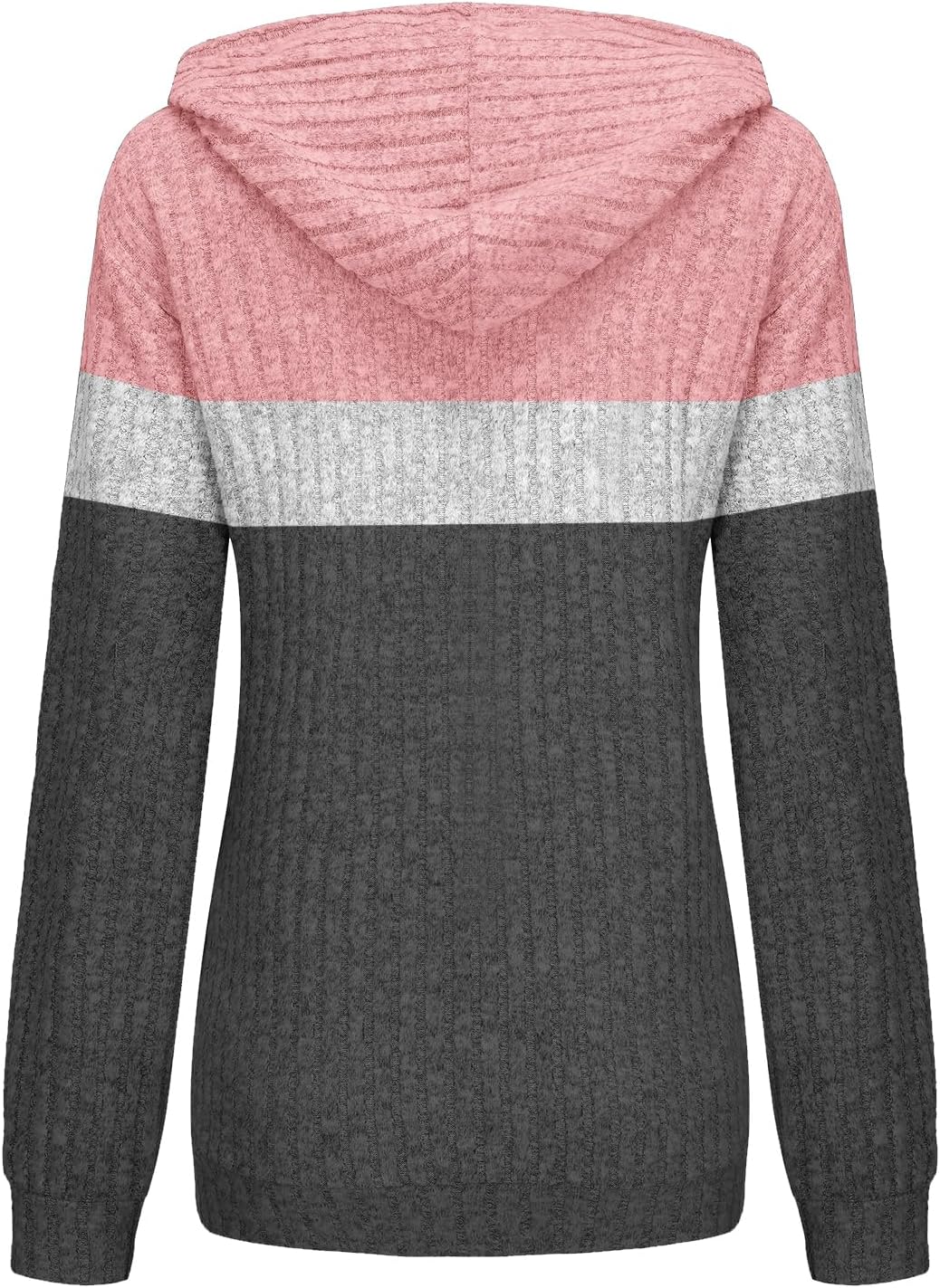 Women’s Casual Hoodies Shirts Long Sleeve Lightweight Fall Pullover Tops Solid Velvet Loose Sweatshirt with Pockets - Image 4