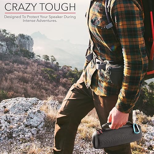 Miniatura 2 de HomEquip Funda rígida para altavoz portátil inalámbrico JBL Flip 6 impermeable (solo la funda)