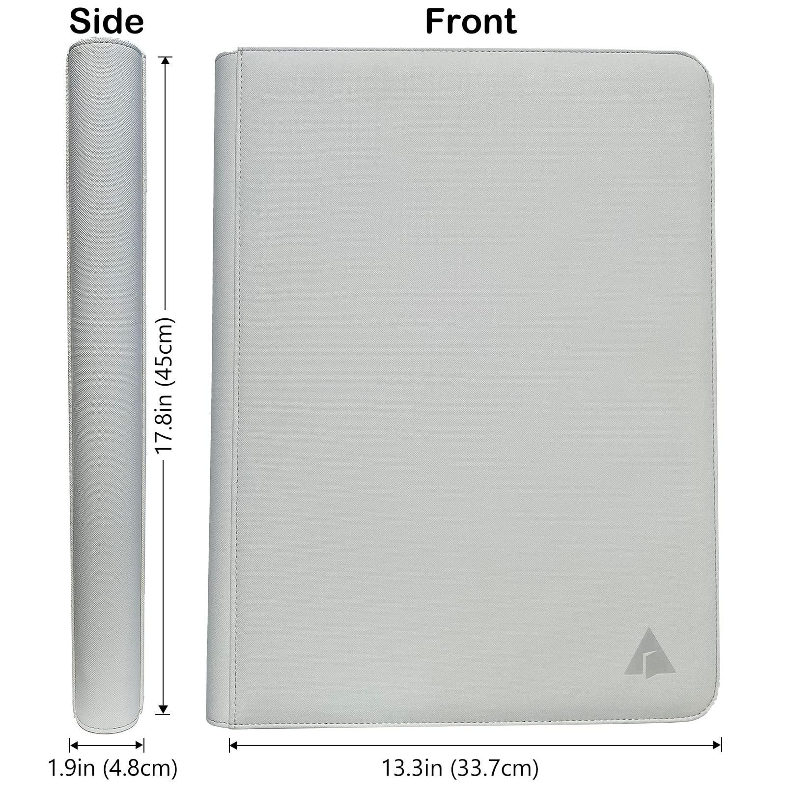 Rayvol Raccoglitore per carte da collezione di alta qualità, 16 tasche, con 16 tasche, senza anelli, con caricamento laterale, UltraSonic-161024 Tech Zip per TCG, bianco